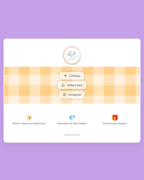 Site for lucipulseras (Carrd)