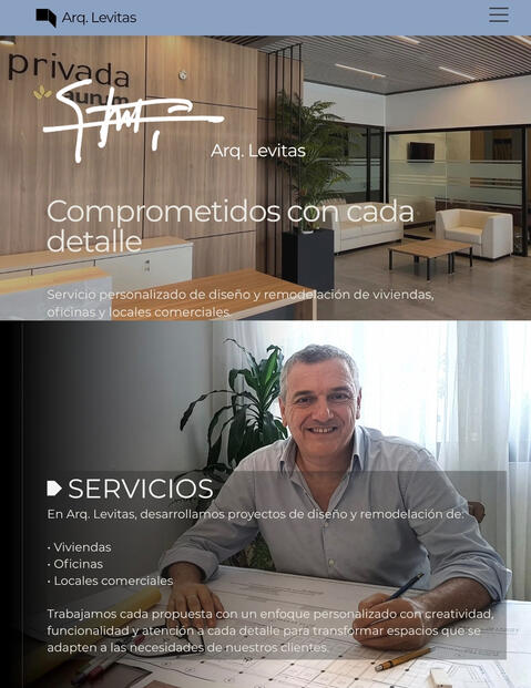 Site for the Architect Levitas (Wix)