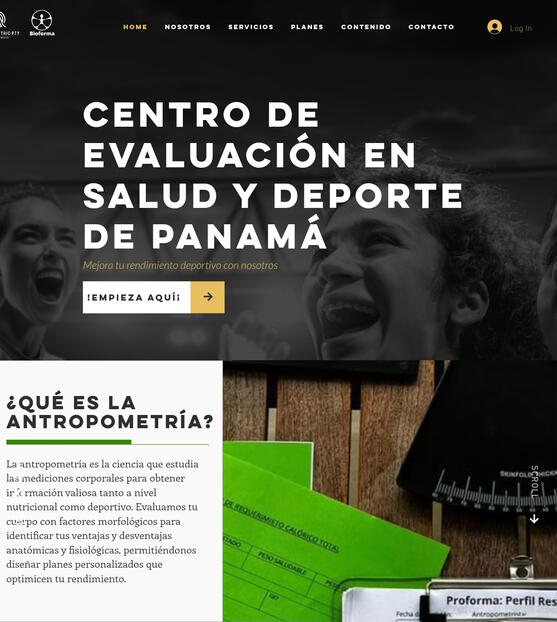 Site for AntropometricPTY (Wix)