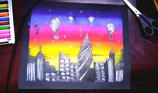 Pastels Landscape (University Assignment)